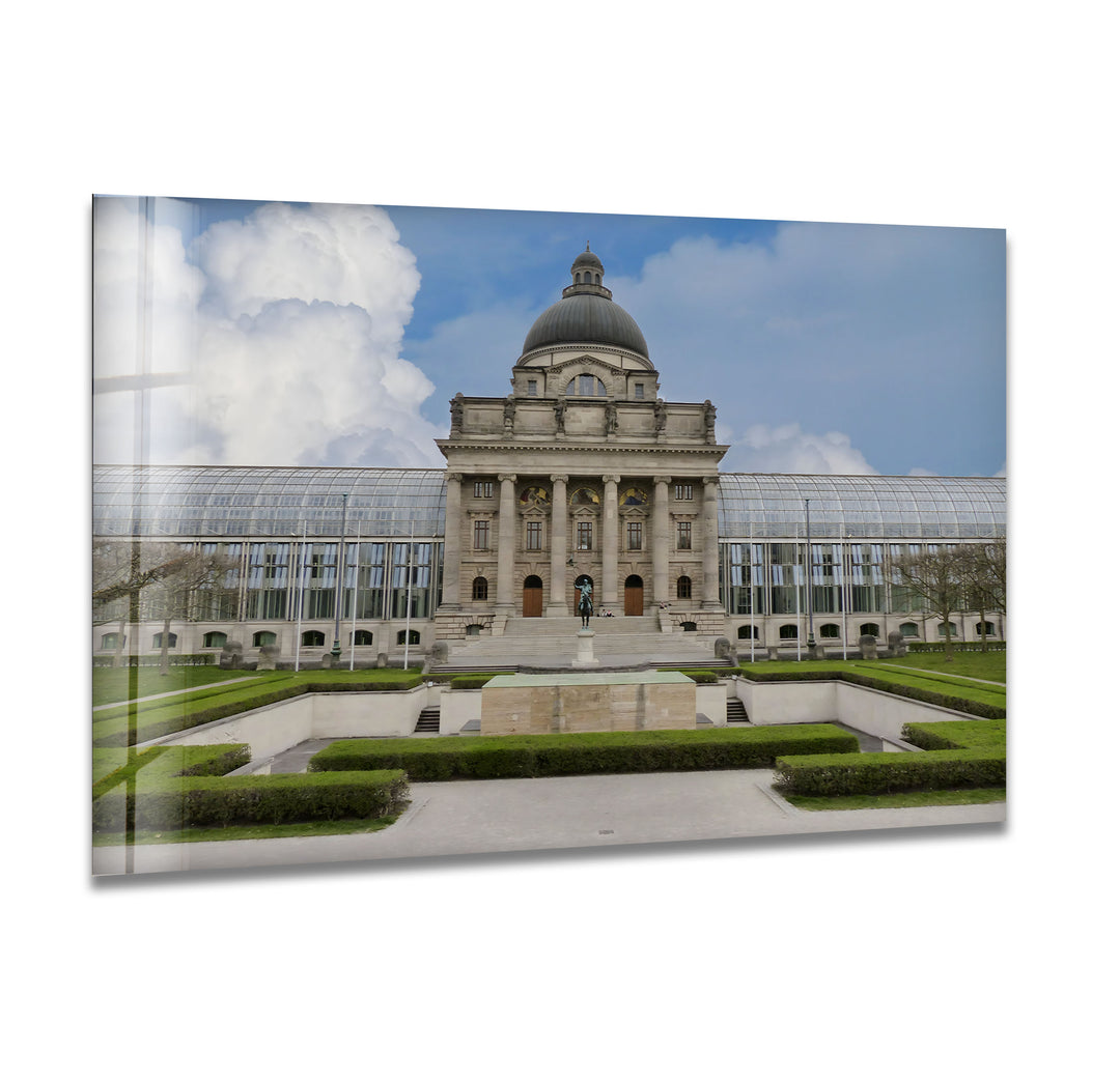 Botanical Gardens: Magnificent Architecture on Glass Wall Art
