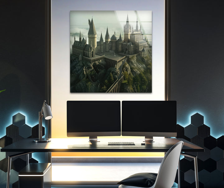 The Magic of Hogwarts Glass Wall Art, photo print on glass, prints on glass wall art