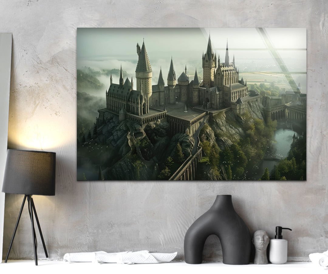 The Magic of Hogwarts Glass Wall Art, large glass photo prints, glass wall photos