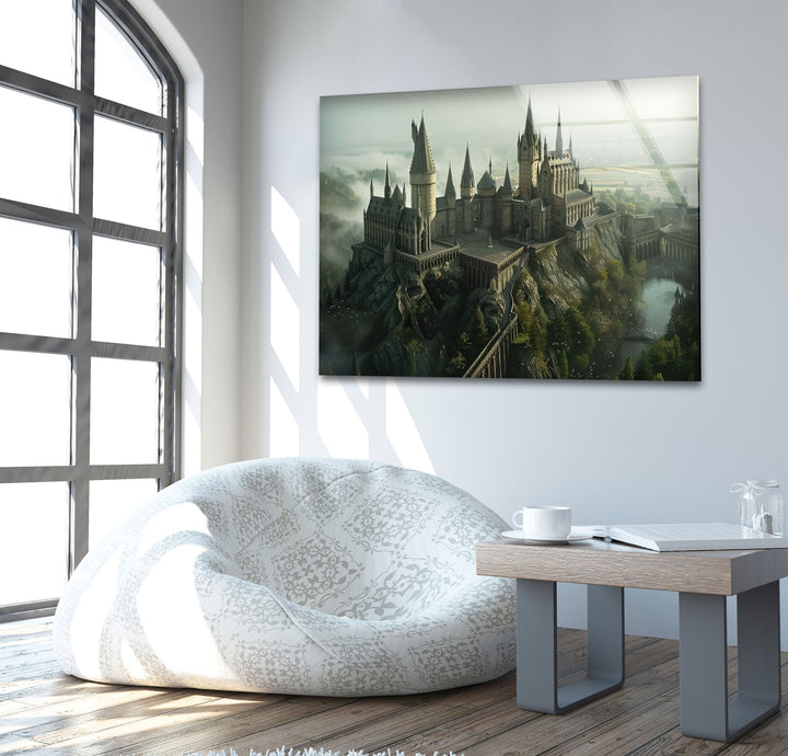 The Magic of Hogwarts Glass Wall Art, Glass Printing Wall Art, Print photos on glass