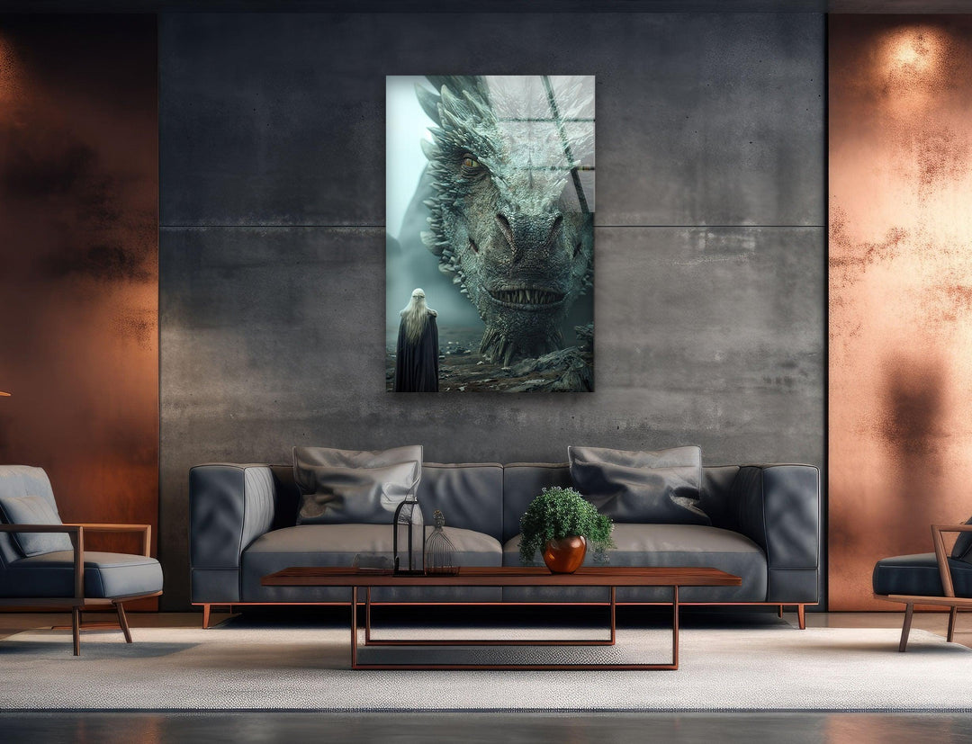 House of Dragon Glass Wall Art 