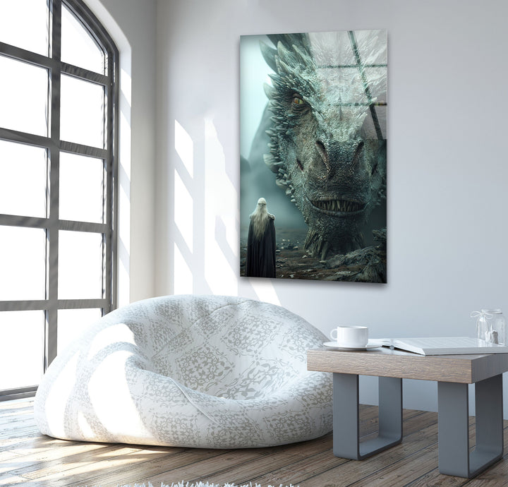 House of Dragon Glass Wall Art Glass Printing Wall Art, Print photos on glass
