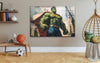 Superman Costume Hulk Glass Wall Art, glass pictures for Wall, glass prints wall art