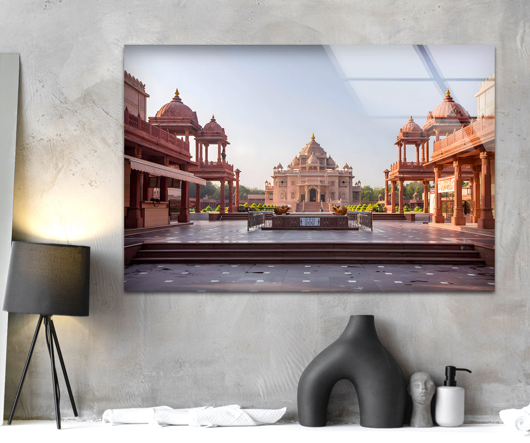 Jaisalmer Cenotaphs: Timeless Beauty Captured on Glass Wall Art
