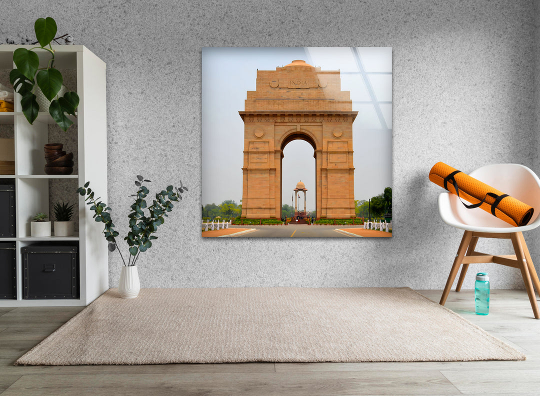 India Gate: A Symbol of Freedom on Glass Wall Art
