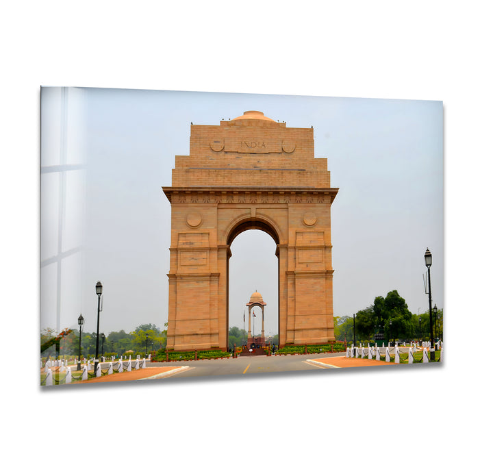 India Gate: A Monumental Symbol of Victory on Glass Wall Art
