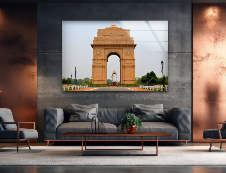 India Gate: The Pride of India in Stunning Glass Wall Art
