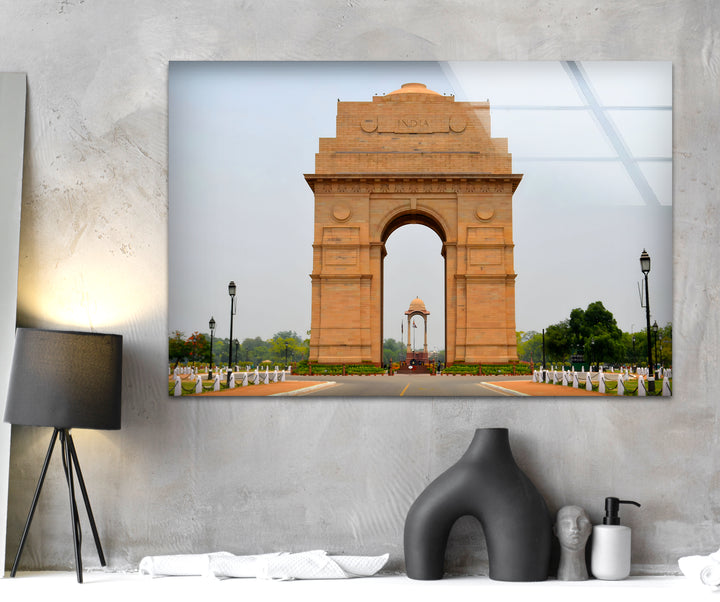 India Gate: A Monumental Symbol of Victory on Glass Wall Art
