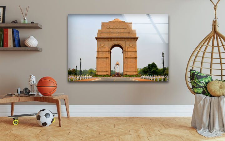 India Gate: The Heart of India’s Heritage on Glass Wall Art
