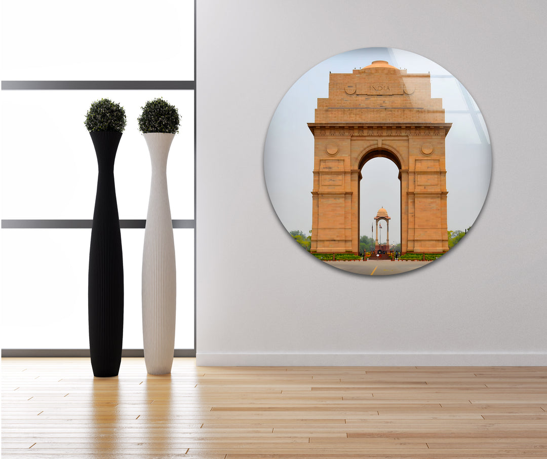 India Gate: A Historic Tribute in Glass Wall Art
