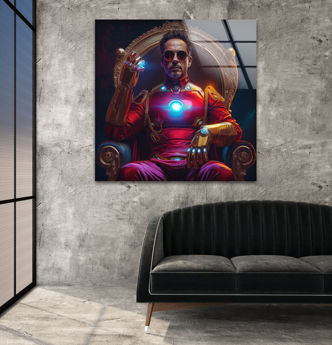 Iron Man Glass Wall Art glass pictures for Wall, glass prints wall art
