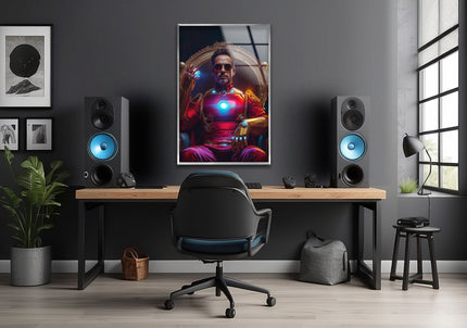 Iron Man Glass Wall Art