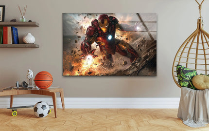 Marvel Iron Man Glass Wall Art