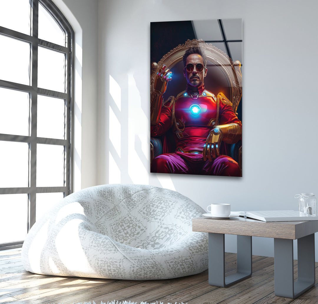 Iron Man Glass Wall Art glass image printing, glass prints from photos
