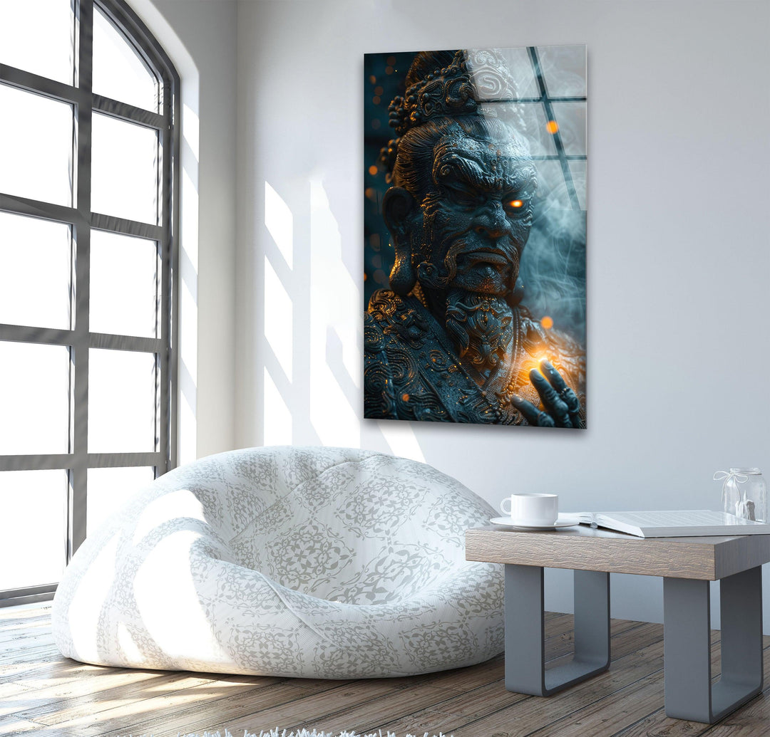 Japanese Buddha Tempered Glass Wall Art - MyPhotoStation