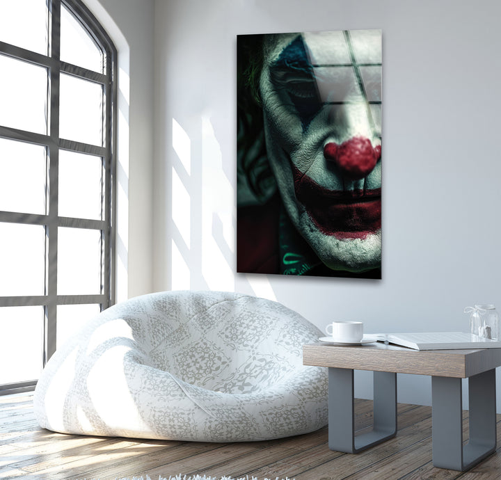 Joker Face Glass Photo Prints for Wall