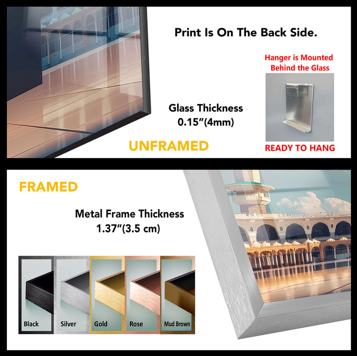 Kaaba Tempered Glass Wall Art - MyPhotoStation