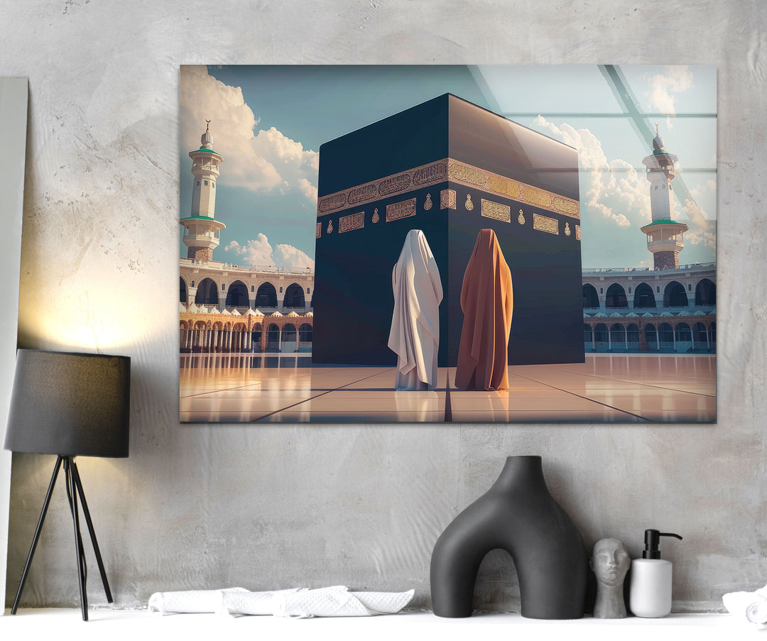 Kaaba Glass Wall Artwork