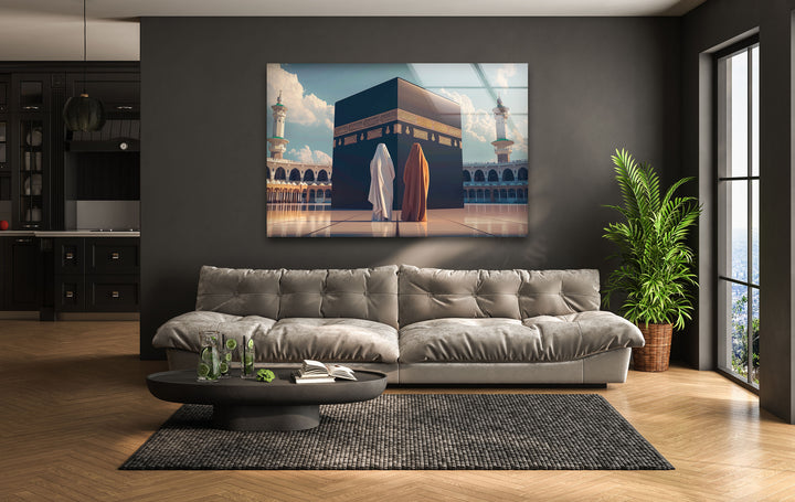 Kaaba Glass Wall Art Decor Pieces