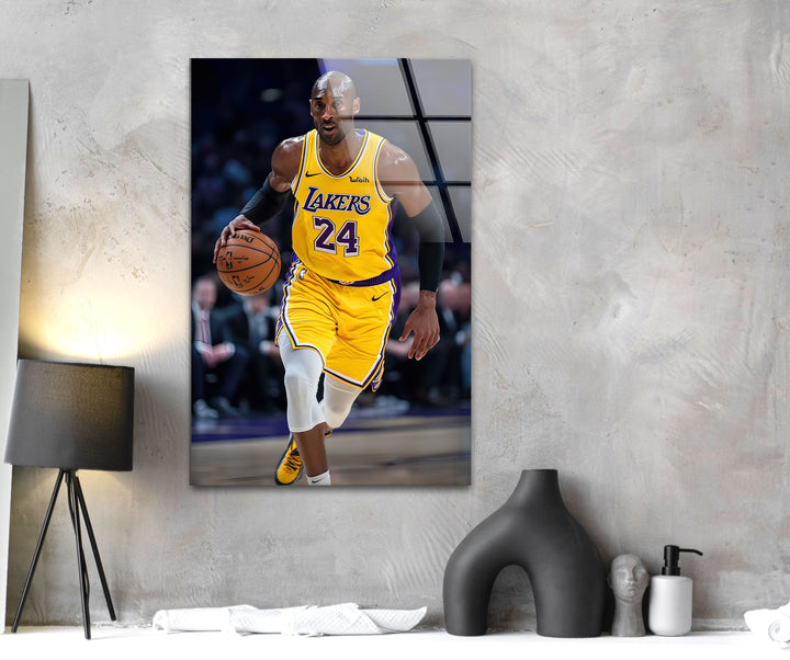 Kobe Bryant Lakers Glass Wall Art large glass photo prints, glass wall photos
