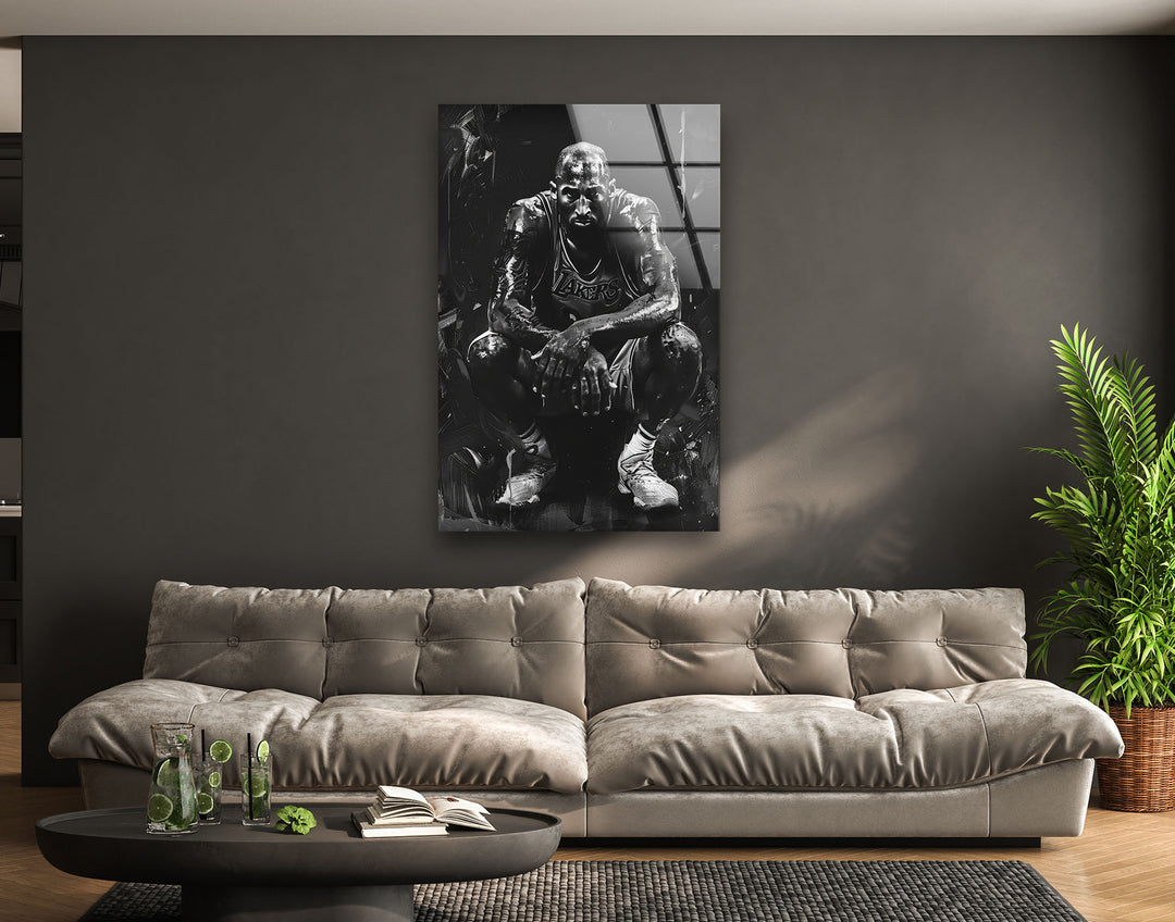 Kobe Bryant Tempered Glass Wall Art - MyPhotoStation