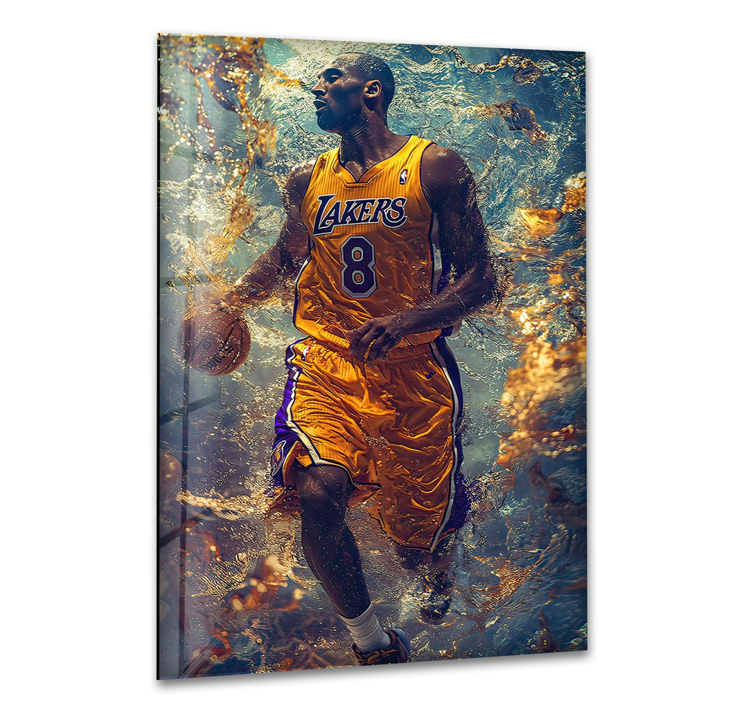 Kobe Bryant Basketball Player Glass Wall Art art glass wall art, glass wall art pictures
