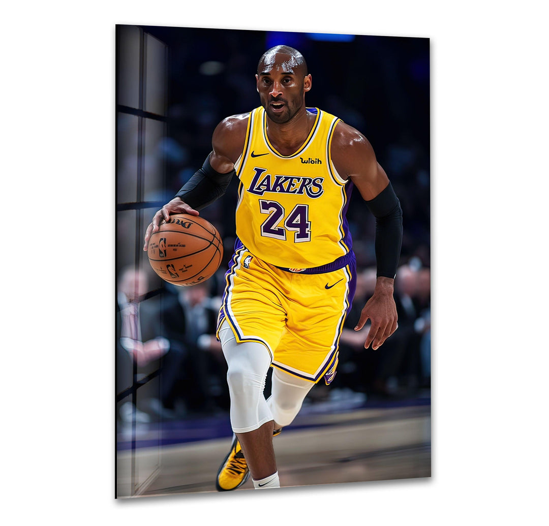 Kobe Bryant Lakers Glass Wall Art art glass wall art, glass wall art pictures
