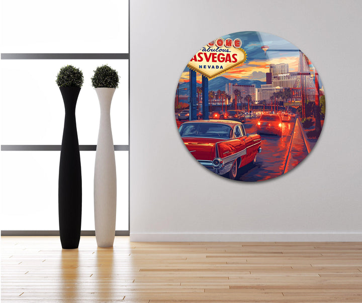 Las Vegas Paint Glass Wall Art large glass photo prints, glass wall photos
