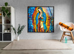 Lady of Guadal Glass Wall Artwork | Custom Glass Photos