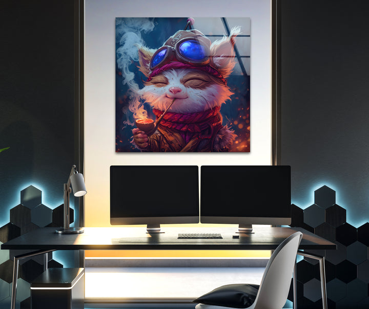 League of Legends Teemo Glass Wall Art art glass wall art, glass wall art pictures
