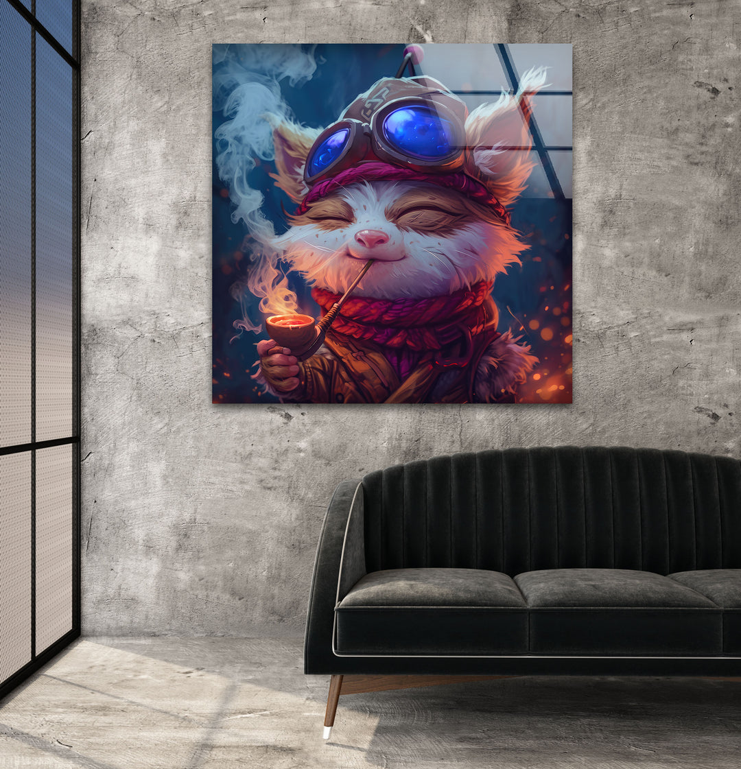 League of Legends Teemo Glass Wall Art glass image printing, glass prints from photos
