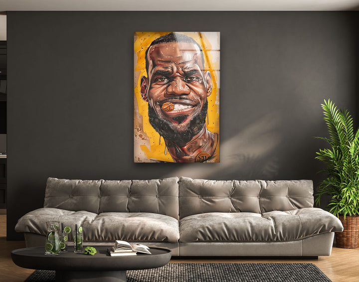 Lebron James Stained Glass Panels Designs