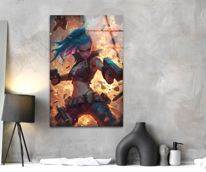 Legends Jinx Glass Wall Art, glass photo prints, glass picture prints