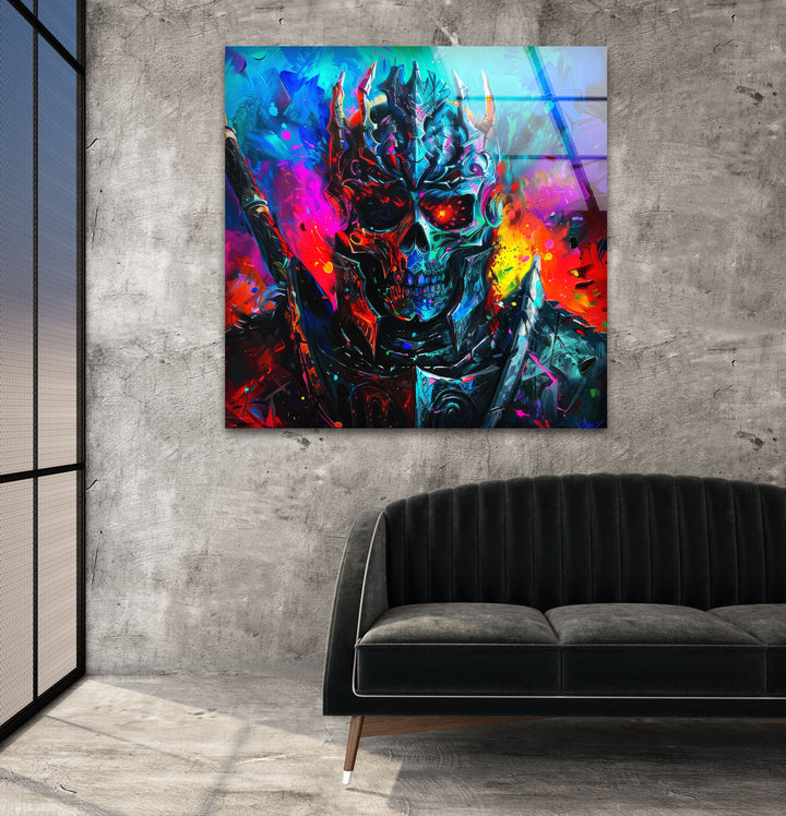 Lich King Glass Wall Art