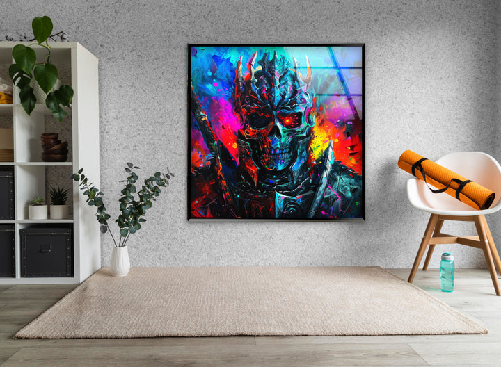 Lich King Glass Wall Art