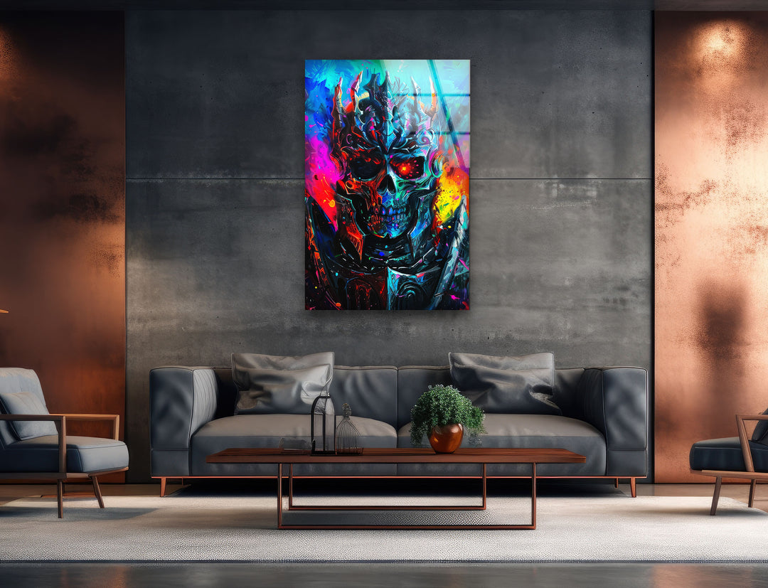 Lich King Glass Wall Art