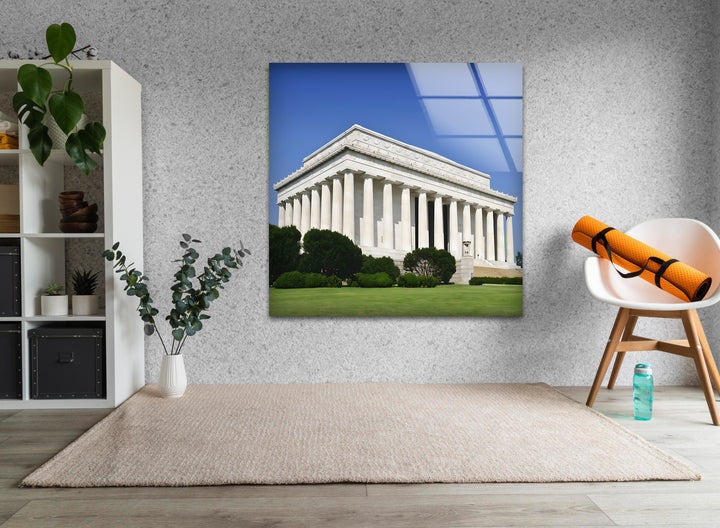 Lincoln Memorial Glass Wall Art - Classic Architectural Landmark