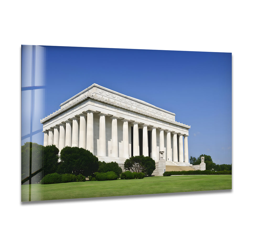 Lincoln Memorial Glass Wall Art - Classic Architectural Landmark