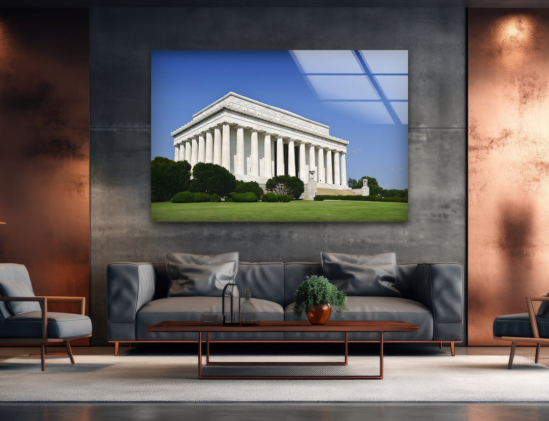 Lincoln Memorial Glass Wall Art - Classic Architectural Landmark