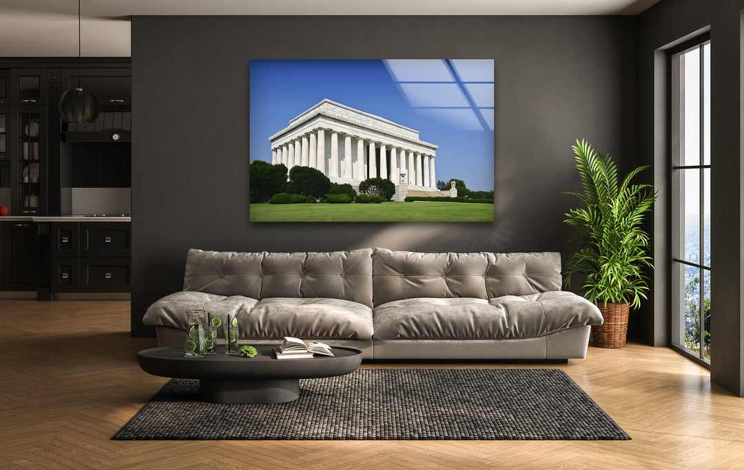 Lincoln Memorial Glass Wall Art - Classic Architectural Landmark