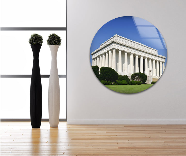 Lincoln Memorial Glass Wall Art - Classic Architectural Landmark