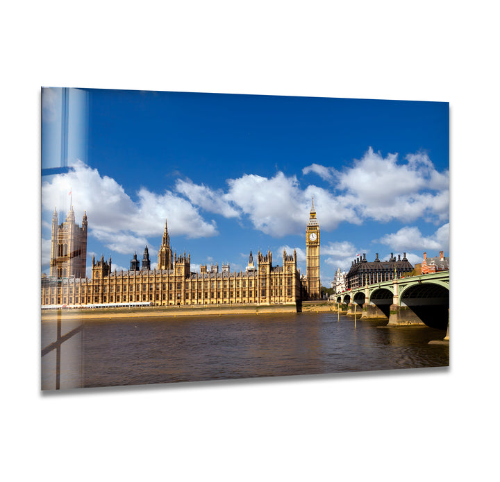 Big Ben & Westminster Glass Wall Art - Iconic London Landmark