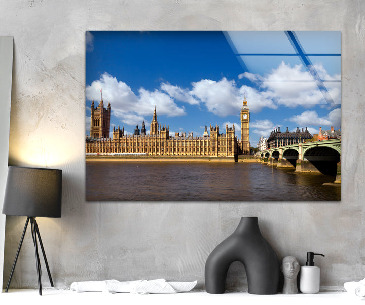 Big Ben & Westminster Glass Wall Art - Iconic London Landmark