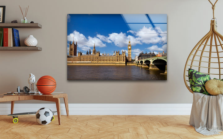 Big Ben & Westminster Glass Wall Art - Iconic London Landmark