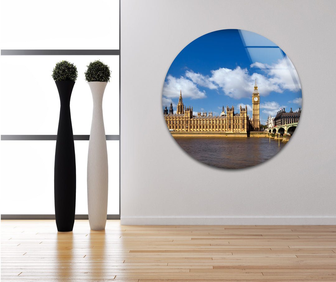 Big Ben & Westminster Glass Wall Art - Iconic London Landmark