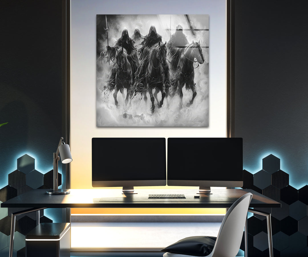 Lord of the Rings Nazguls Glass Wall Art print on glass, glass printed photos
