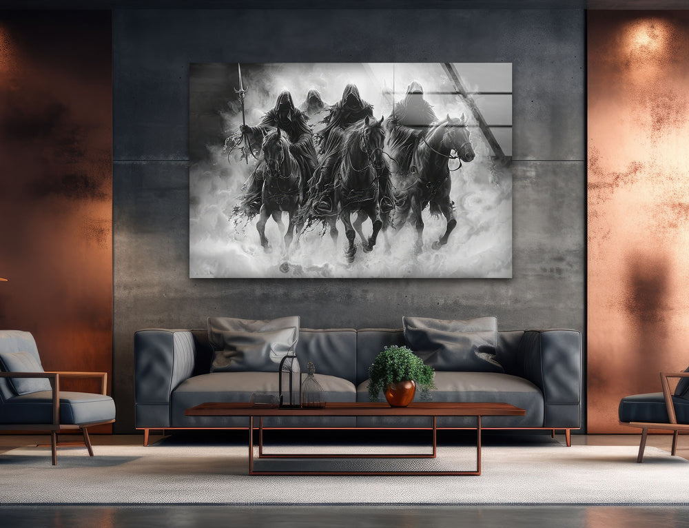 Lord of the Rings Nazguls Glass Wall Art custom glass pictures, glass art prints
