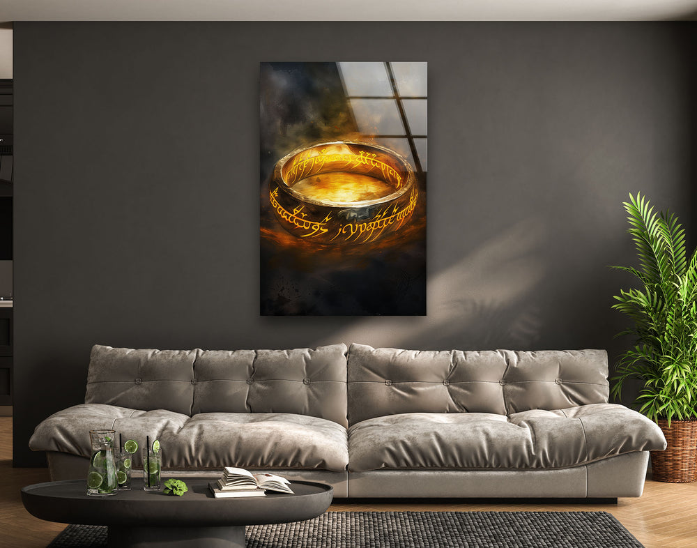 Lord of the Rings Sauron Ring Glass Wall Pictures Art