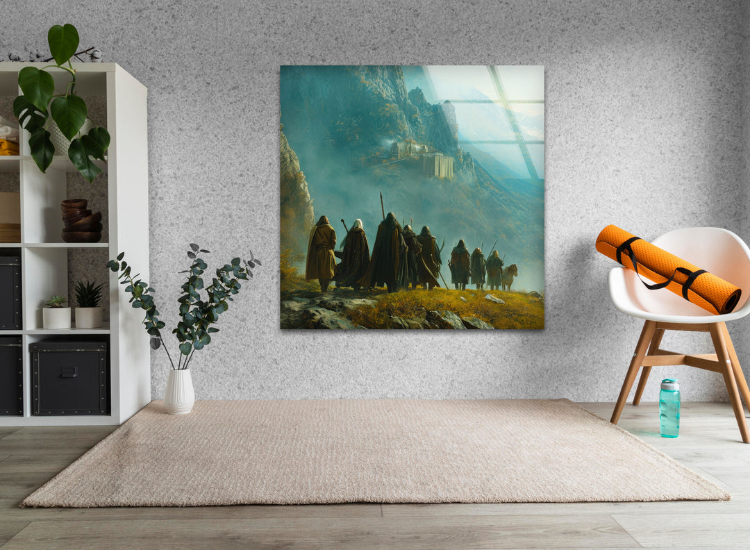 Lord of the Ring Castle Glass Wall Art glass pictures for Wall, glass prints wall art
