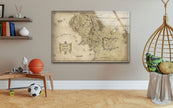 Lord of the Rings Middle Earth Tempered Glass Wall Art - MyPhotoStation